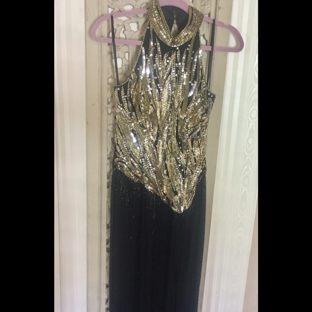 Vintage 1980 formal sequin dress